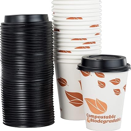 Avant Garde Biodegradable cups with lid