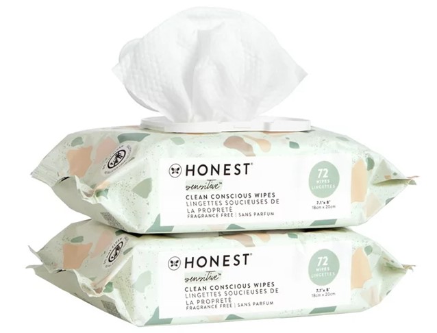 The Honest Company biodegradable wipes