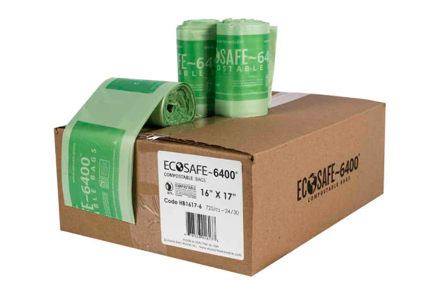 ecosafe 6400 compostable trash bag