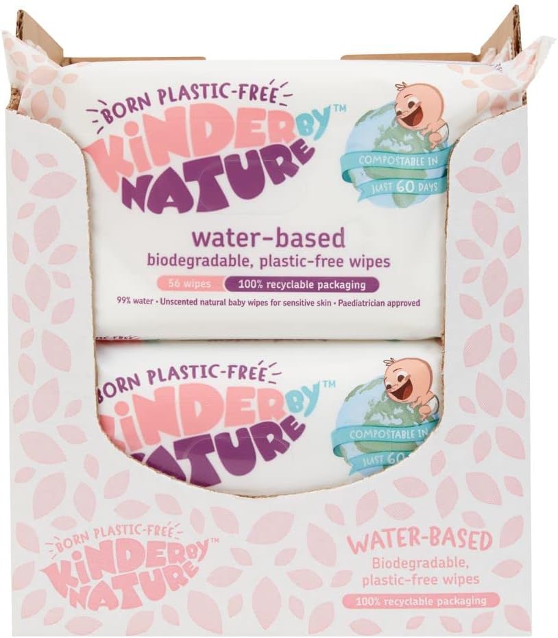 kinder nature eco-friendly biodegradable compostable wipes